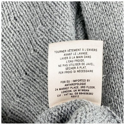 Anthropologie Sparrow Gray Fringe Cardigan Size Small