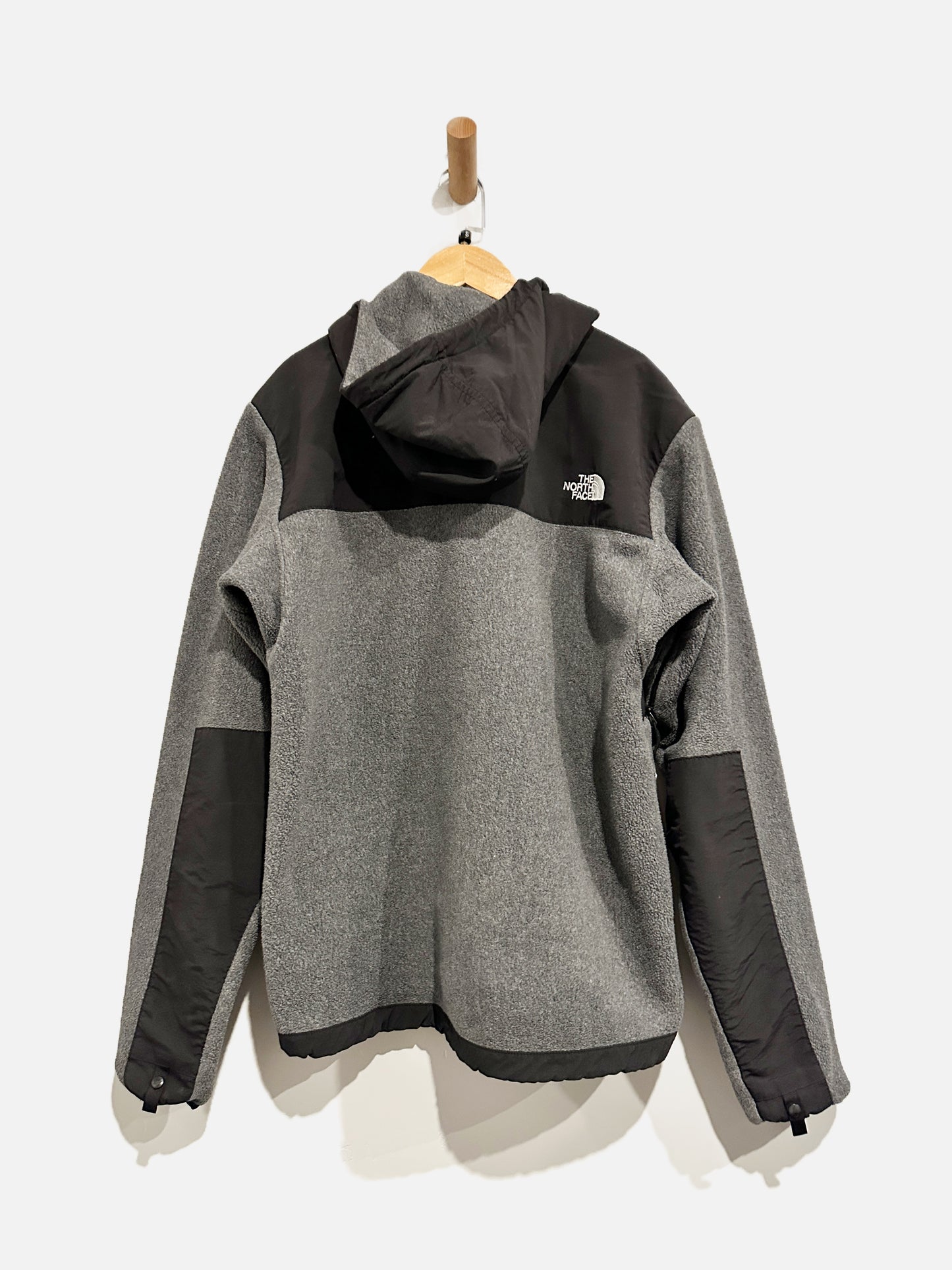 The North Face Men’s Grey Hooded Fleece Jacket - Small