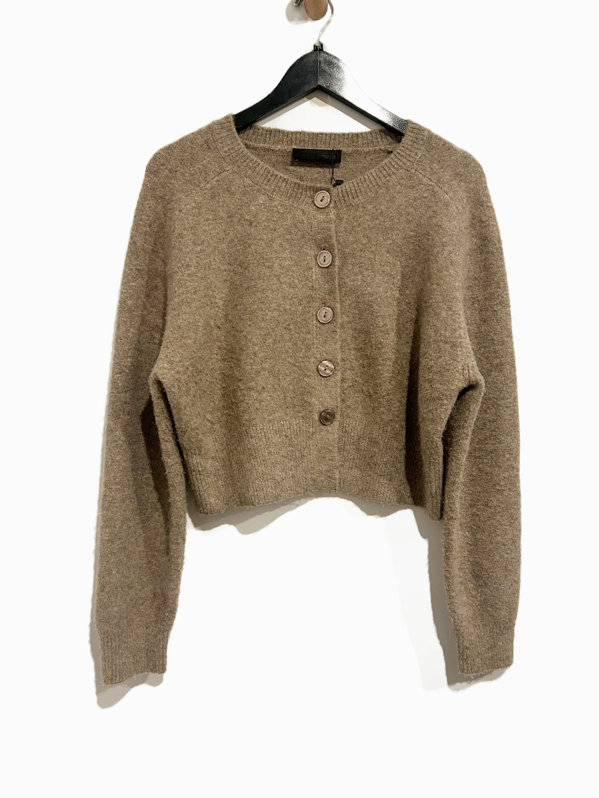 Zara Soft Knit Cardigan in Metal Brown - Medium
