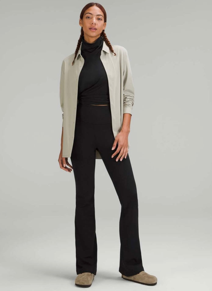 Lululemon Groove Super-High-Rise Flared Pant *Nulu in Black - 4