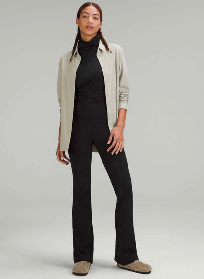 Lululemon Groove Super-High-Rise Flared Pant *Nulu in Black - 4