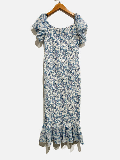 Hello Molly Blessings Midi Dress in Blue - Large