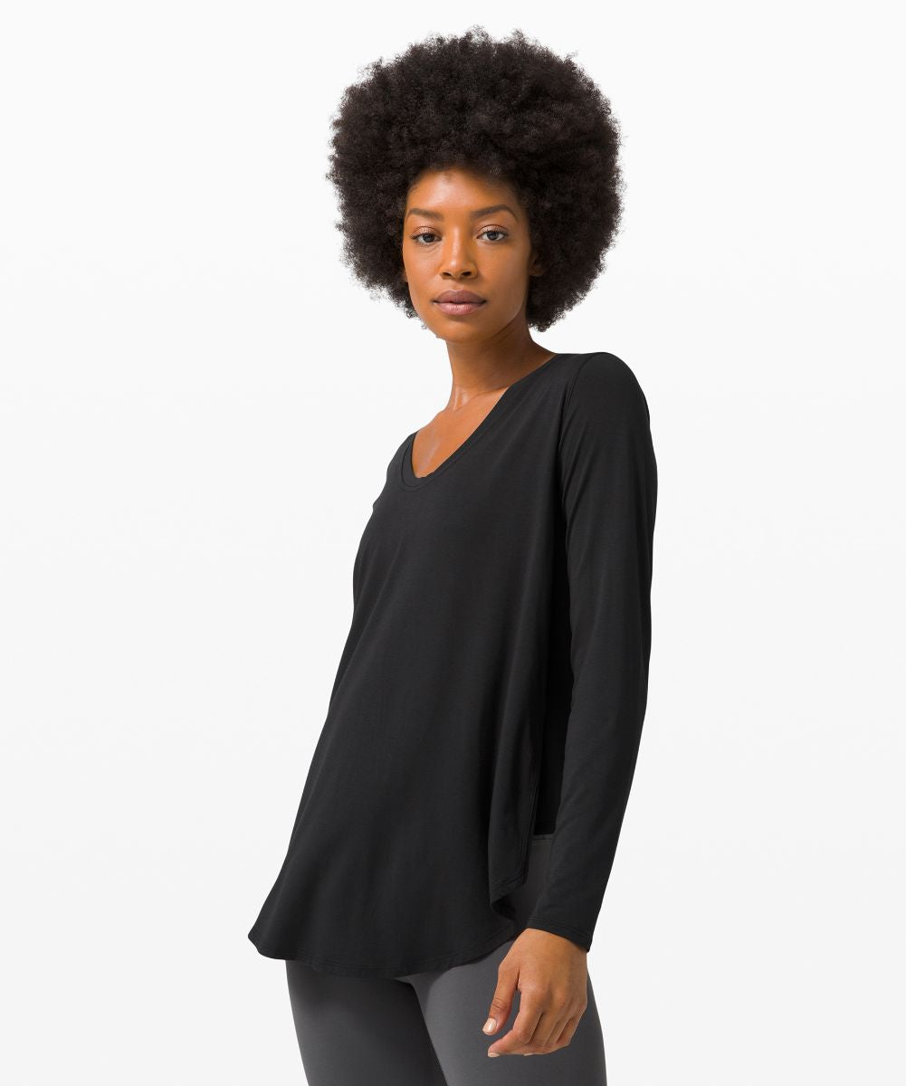 Lululemon Up For Downtime Long Sleeve in Black - 4