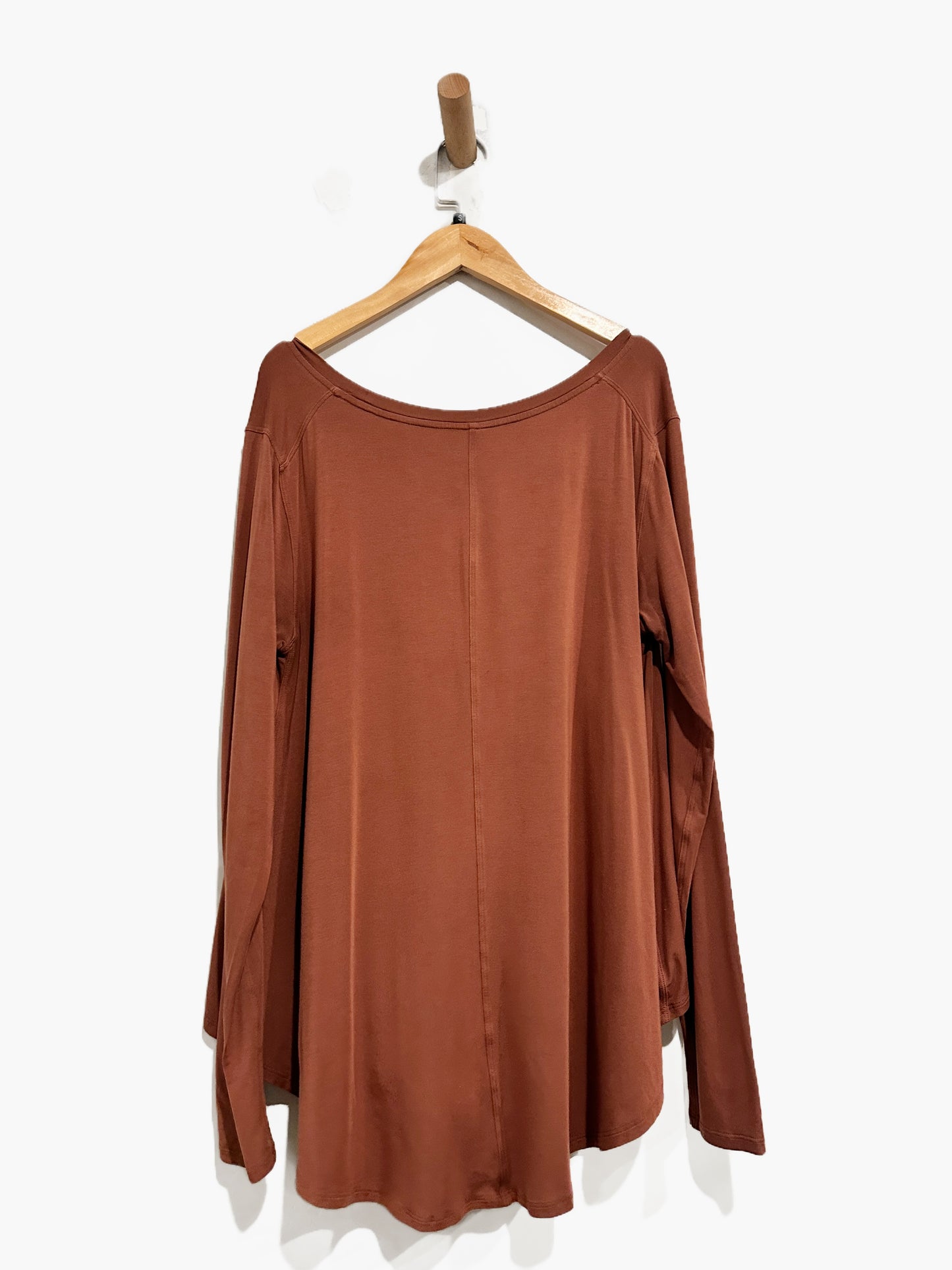 Lululemon Up for Down Time Long Sleeve in Dark Terracotta - 4