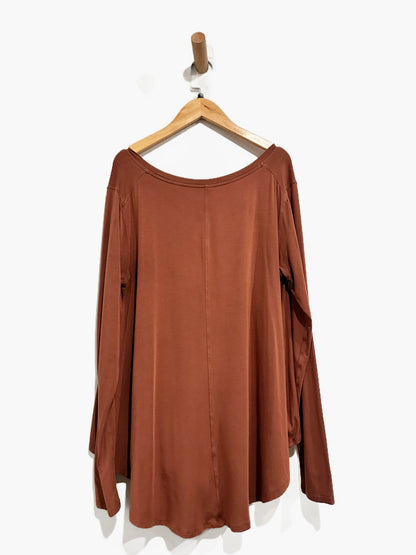 Lululemon Up for Down Time Long Sleeve in Dark Terracotta - 4
