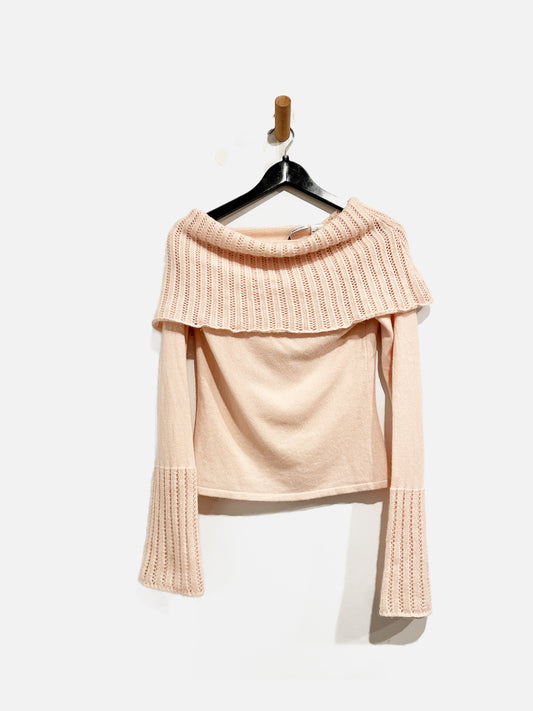 Autumn Cashmere Pink OTS LS Top - Large