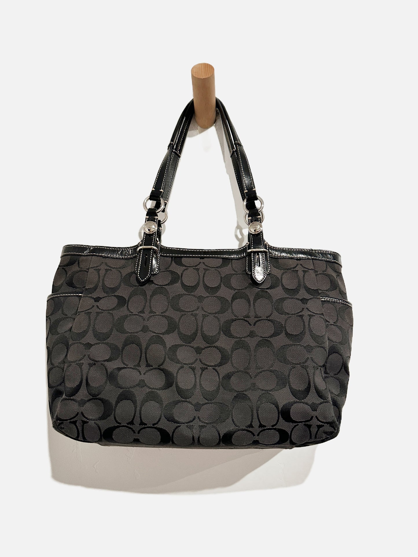 Coach Black Monogram Bag