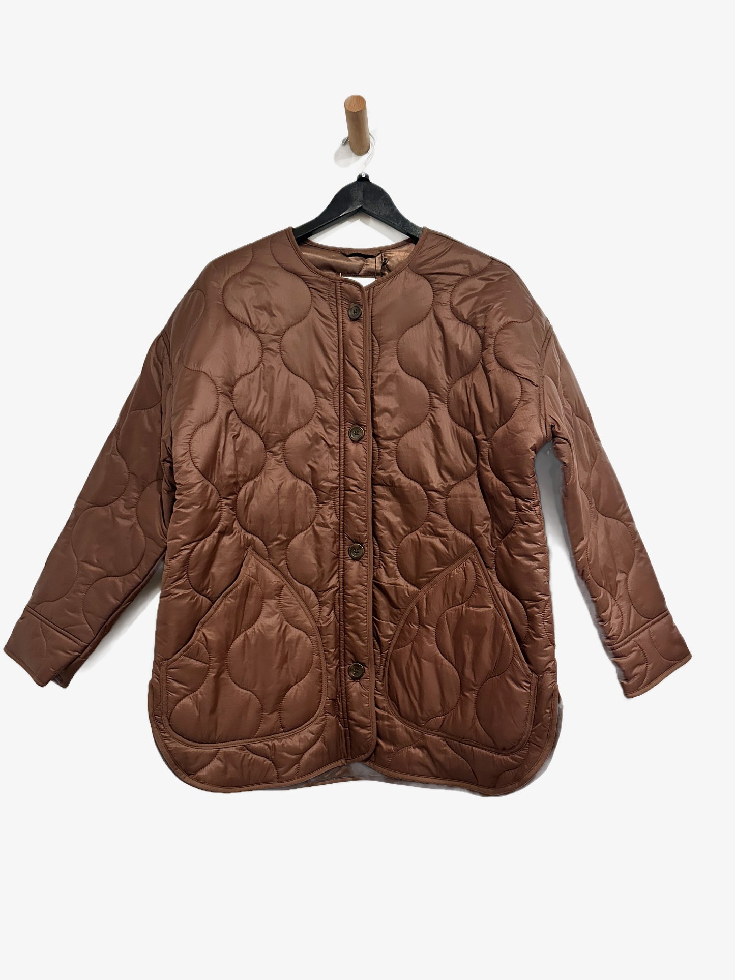 Abercrombie & Fitch Brown Quilted Jacket - Small