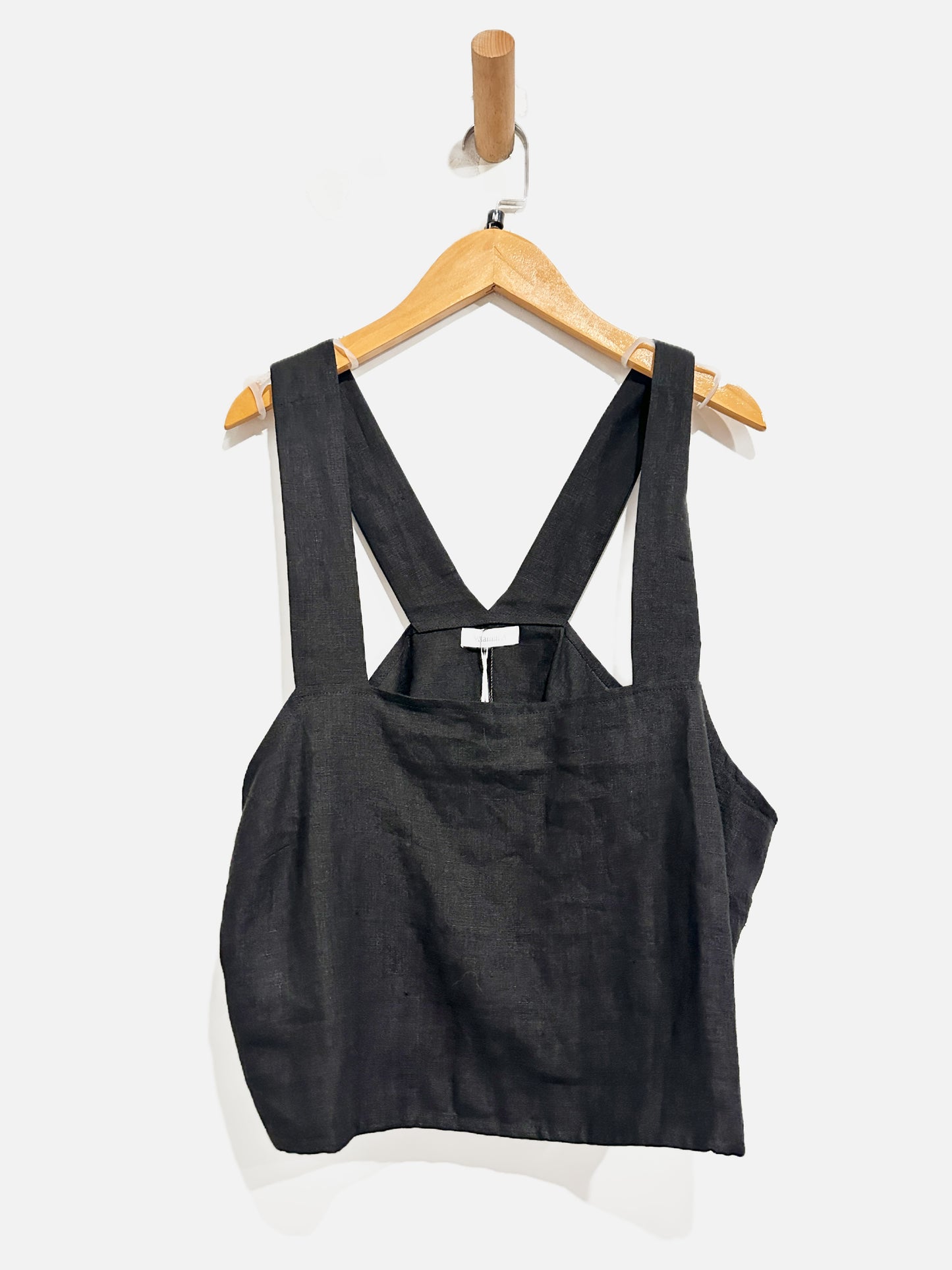 Vitamin A Black Linen Tank - Medium