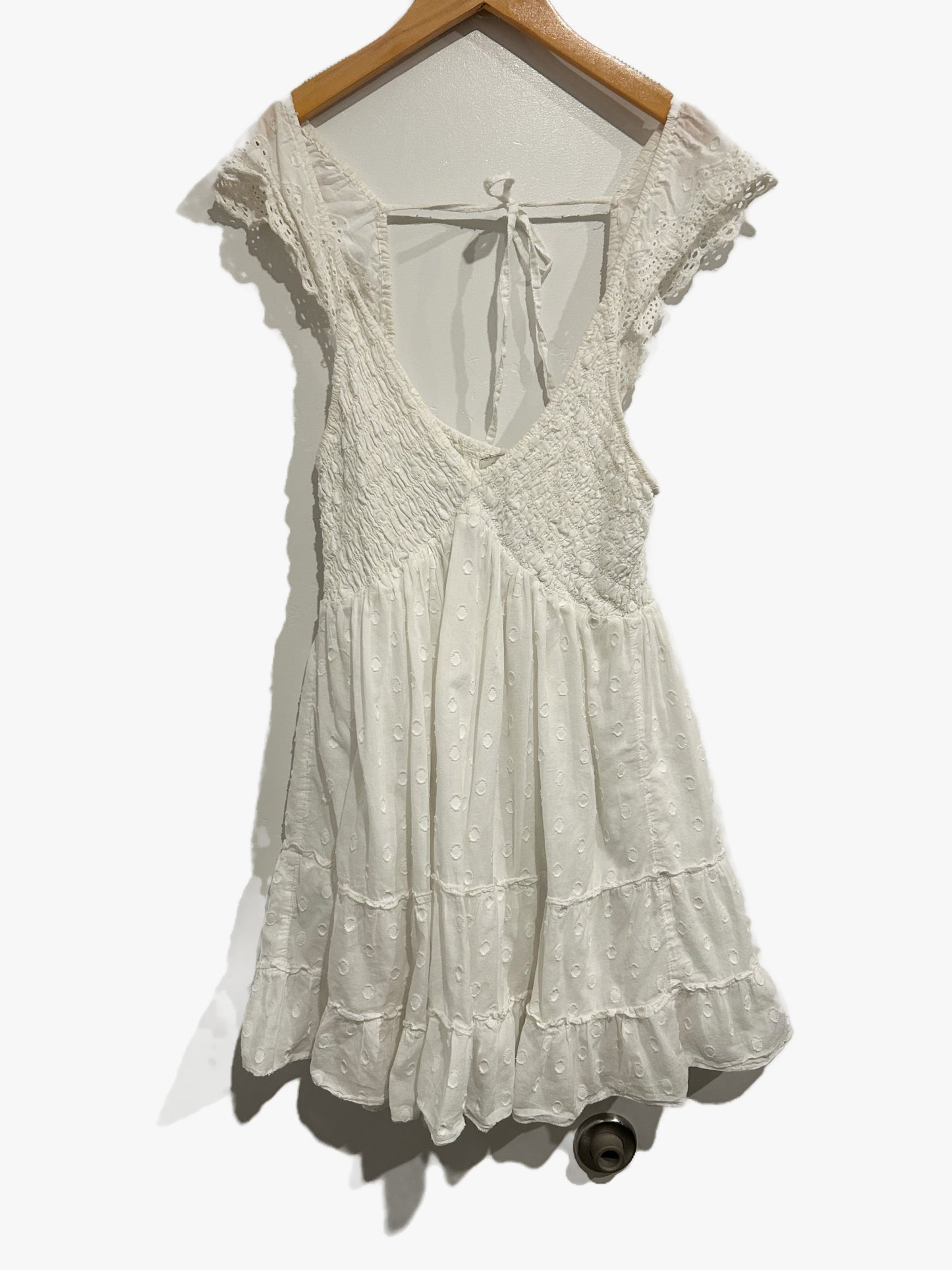 Urban Outfitters Malta Flutter Sleeve Mini Dress - Medium
