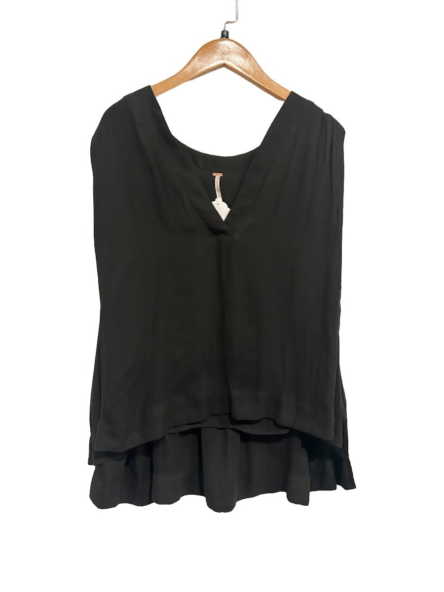 Free People Darcy Super V Top in Black - Medium