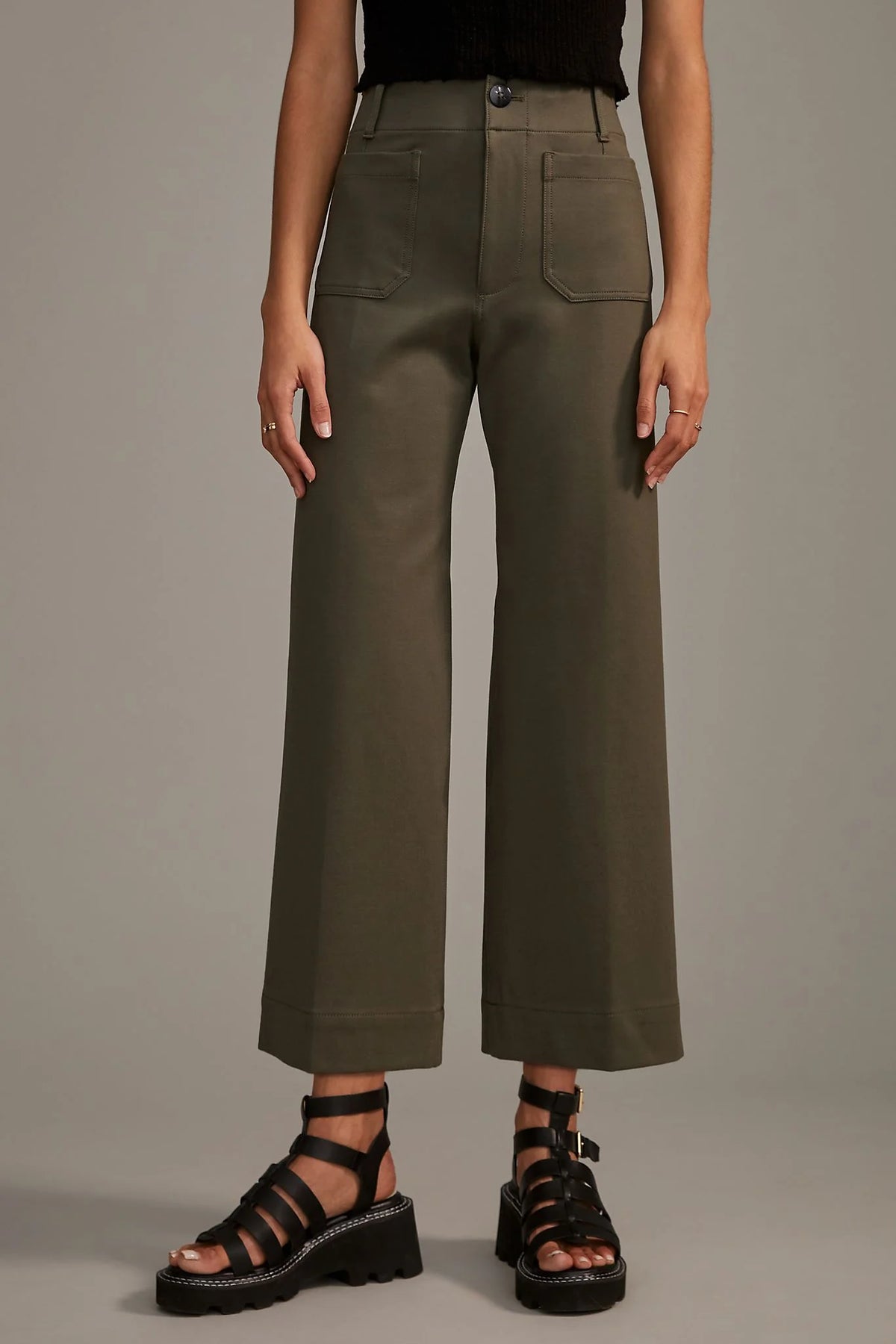 Anthropologie Maeve The Colette Ponte Pants in Holly Green - 25