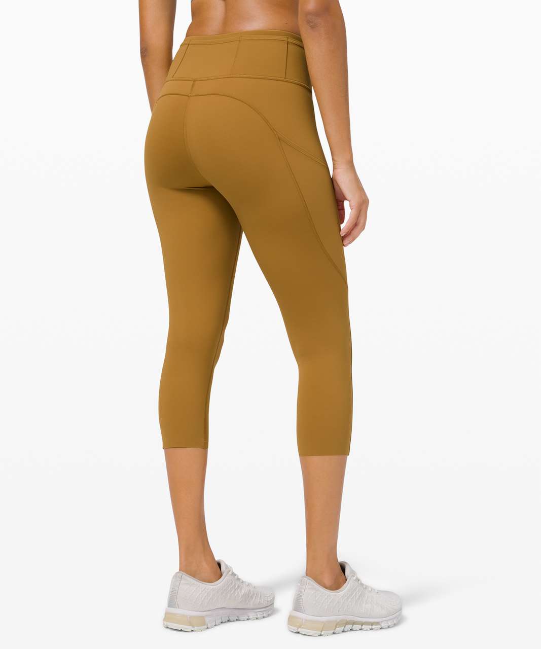 Lululemon Fast and Free Crop II Leggings in Spice Bronze -4