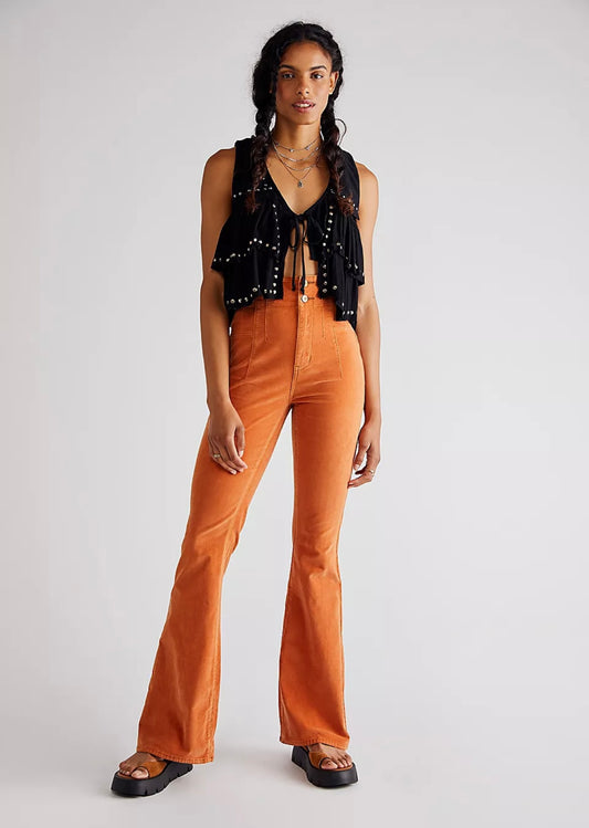 Free People Jayde Corduroy Flare Pants - 25