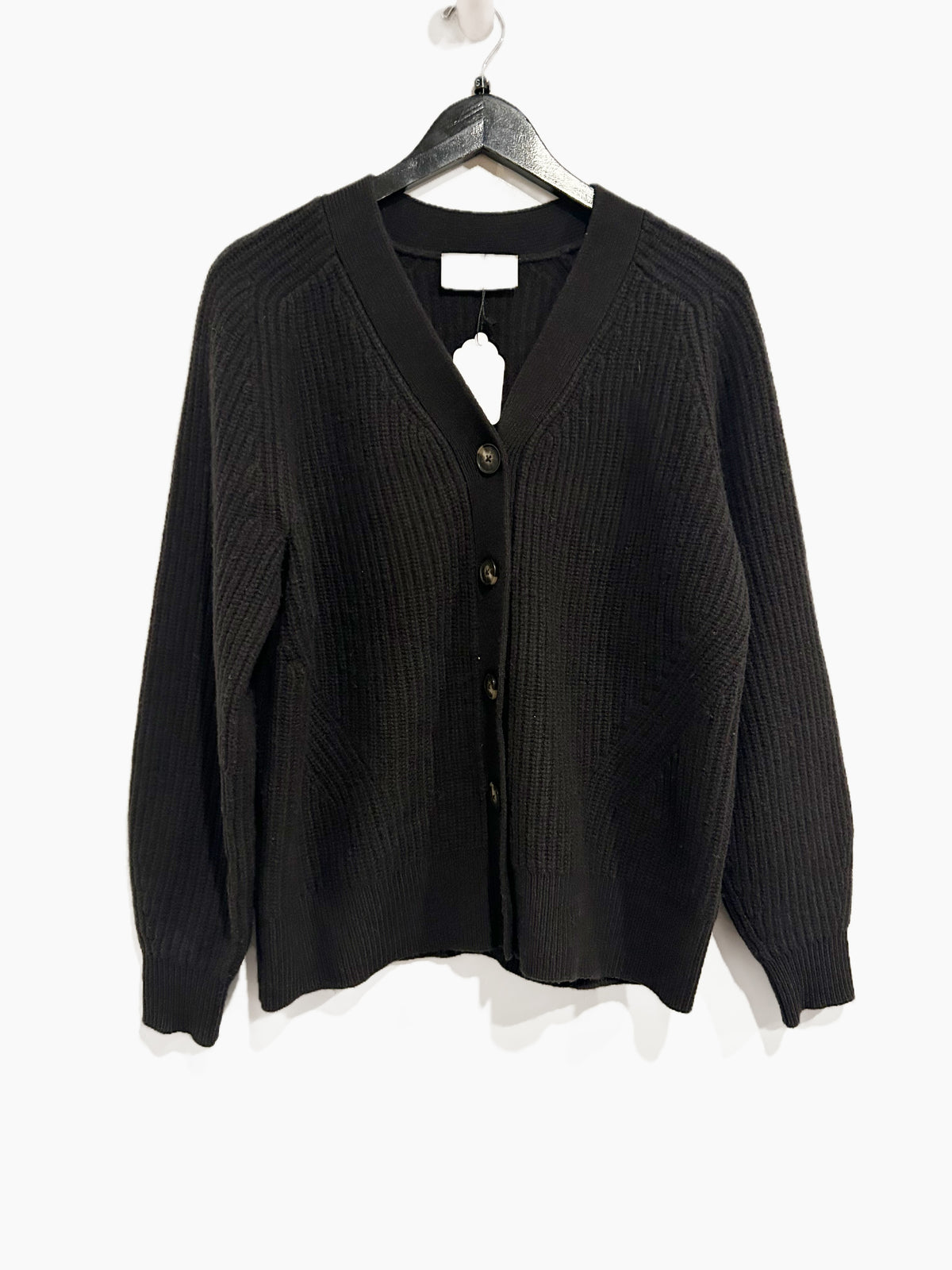 Everlane The Felted Merino Cardigan in Black - Small