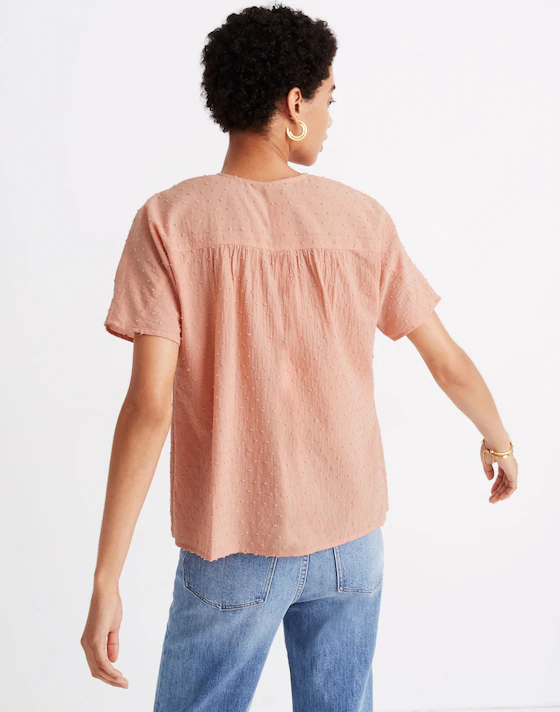 Madewell Coral Blouse - Large