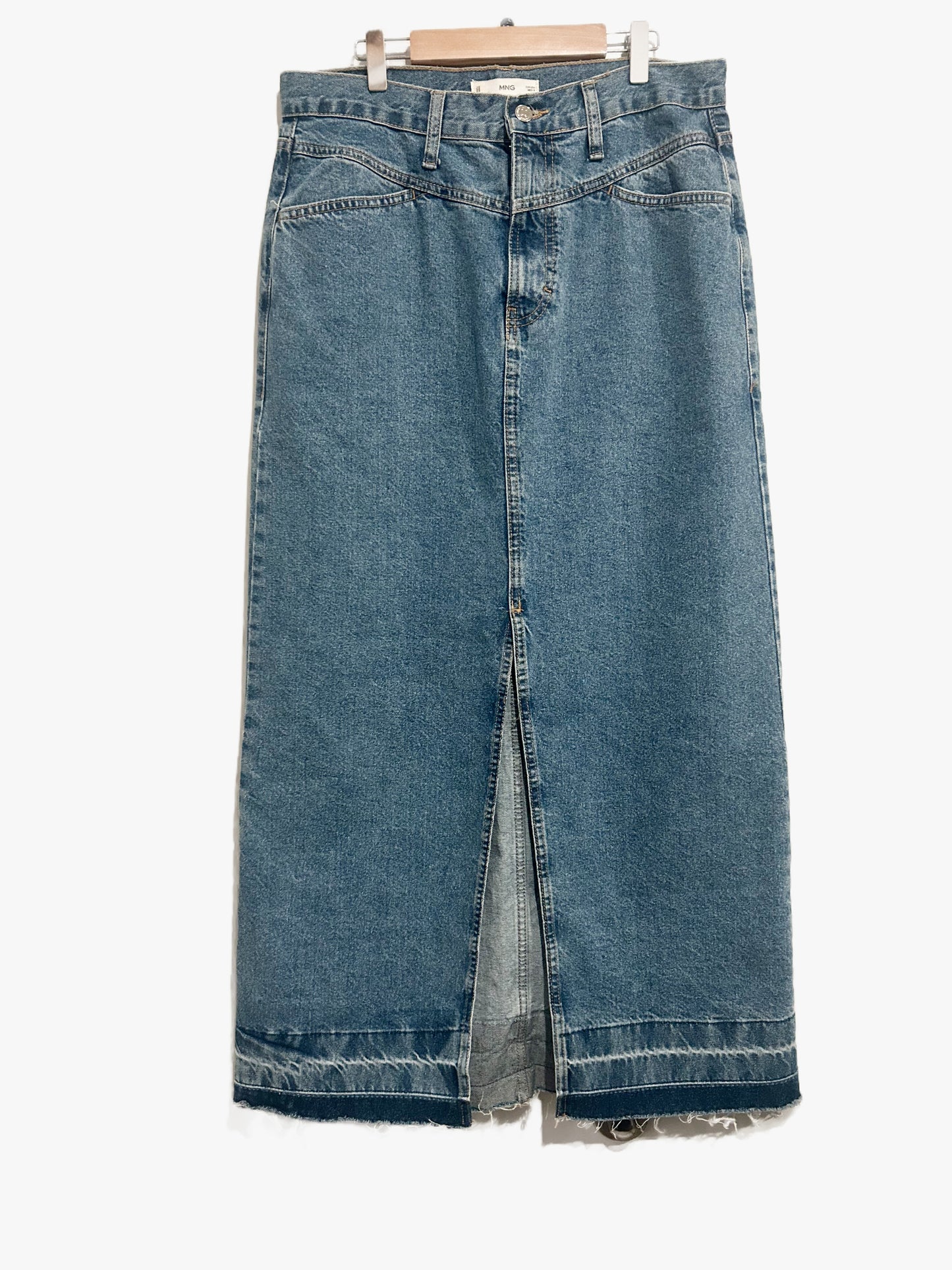 MNG Denim Maxi Skirt - Large