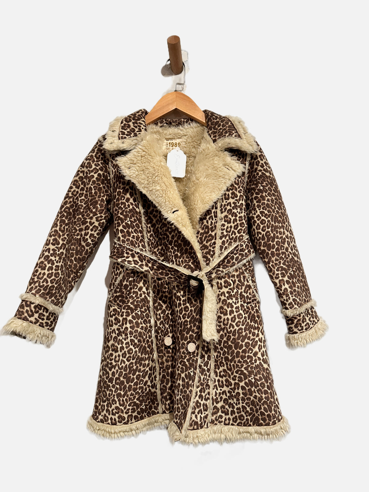 Children's Place Girls Leopard Print Trench Coat - 5/6Y