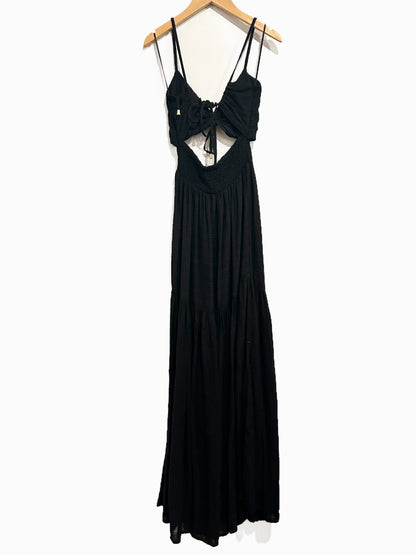 L Space Zuri Black Cutout Maxi Dress - Small