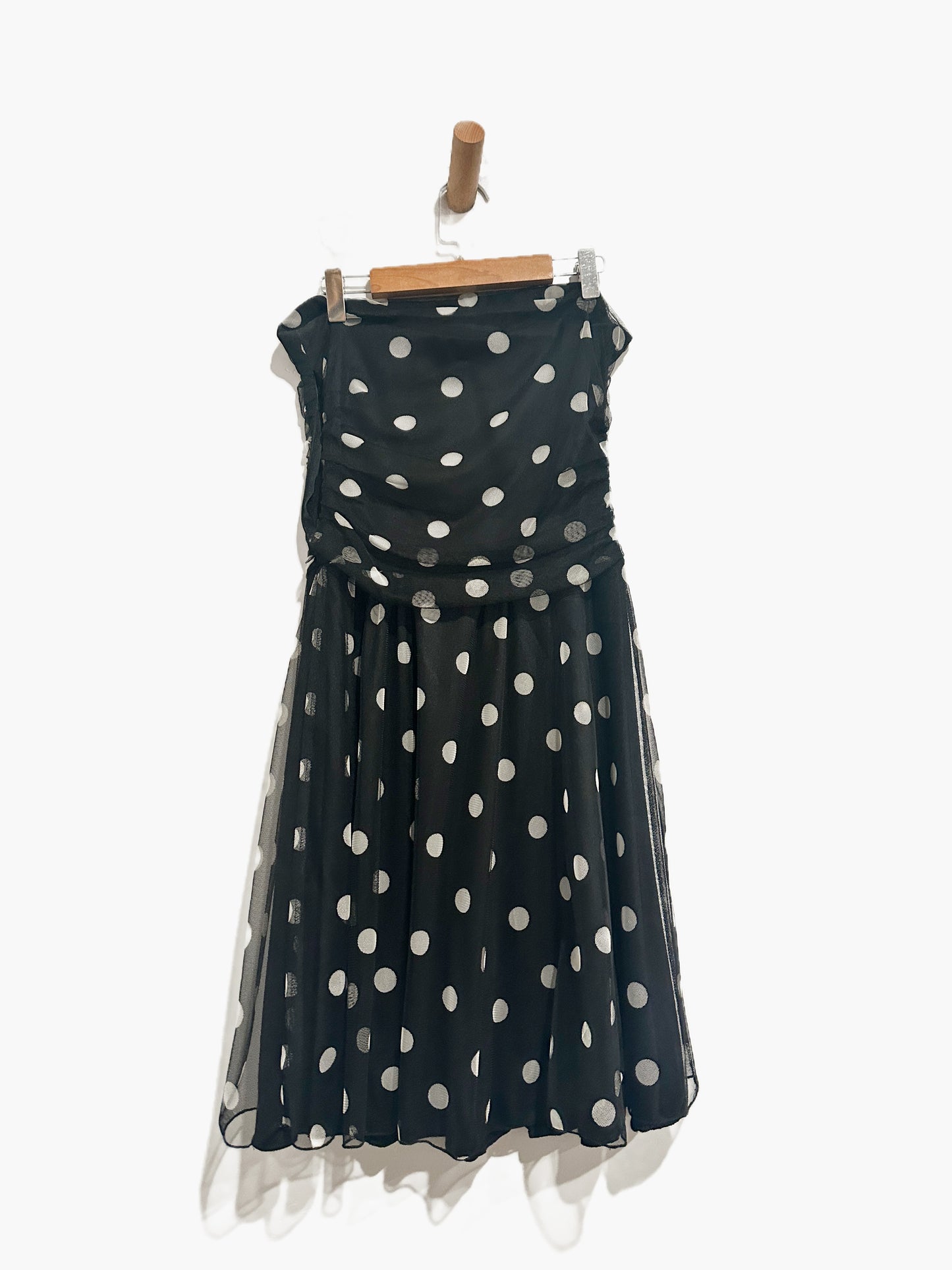 Speechless Y2K Polka Dot Strapless Dress - Small