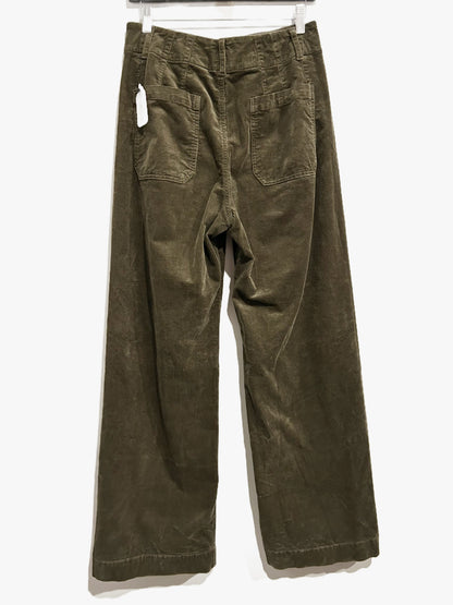 Anthropologie Maeve Green Corduroy Colette Pant - 30
