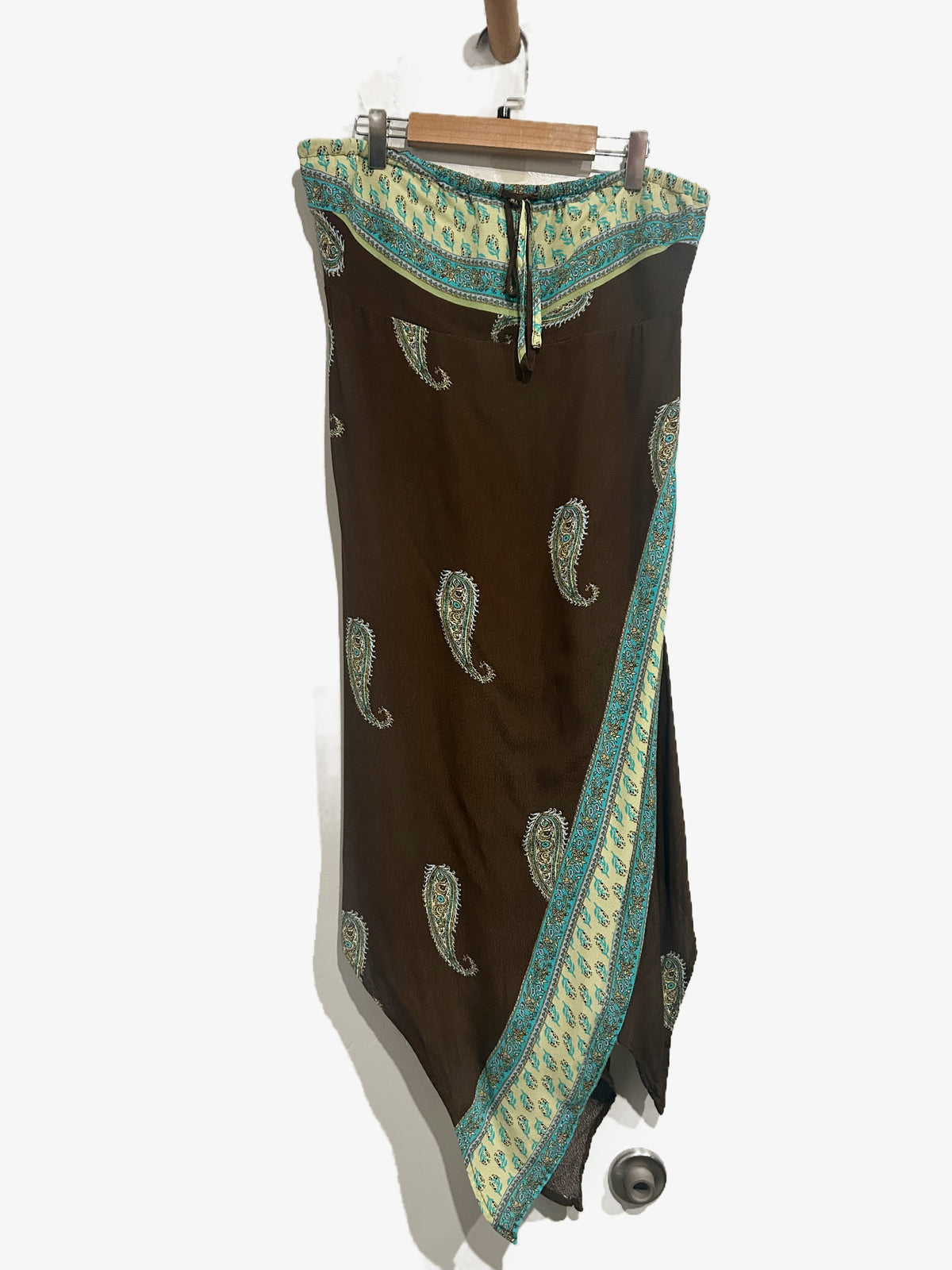 Ecote Brown Pacy Strapless Midi Dress - Large