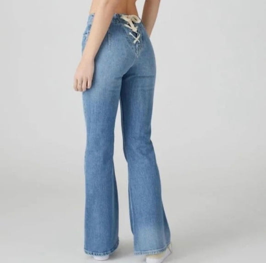 Urban Outfitters BDG Lace Back Flare Jeans - 28