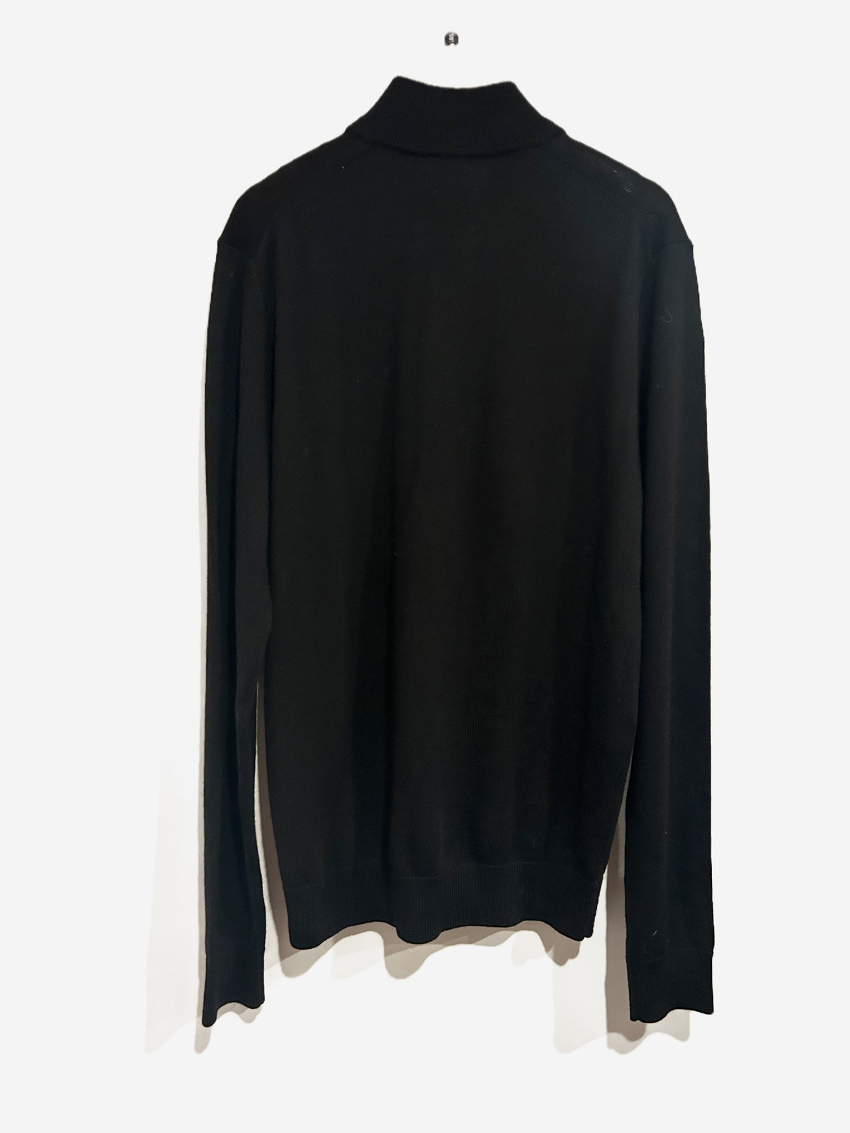 Nordstrom Men’s Shop Black Quarter Zip Sweater - Small