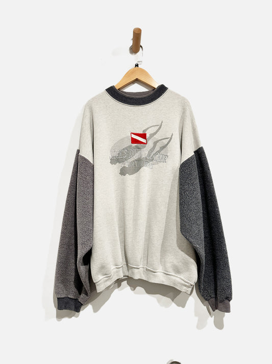 H.L. Miller Gold Vintage Gray Jack’s Diving Locker Sweatshirt - XL