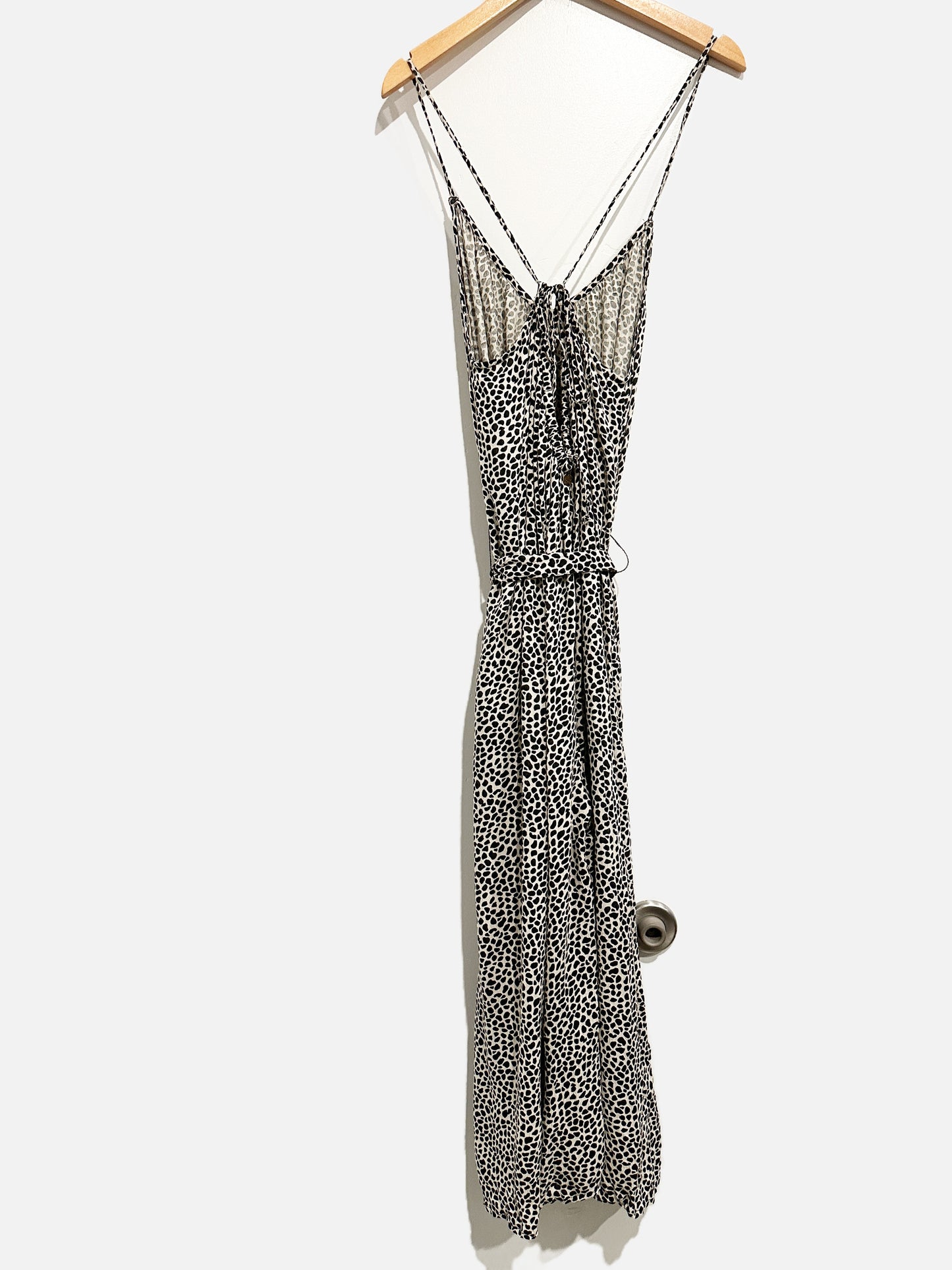 Billabong Black and White Dotted Jumpsuit - Small