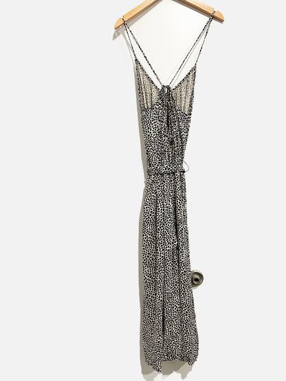 Billabong Black and White Dotted Jumpsuit - Small