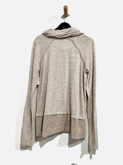 Free People Beach Cocoon Cream Cowl Neck Top - Medium