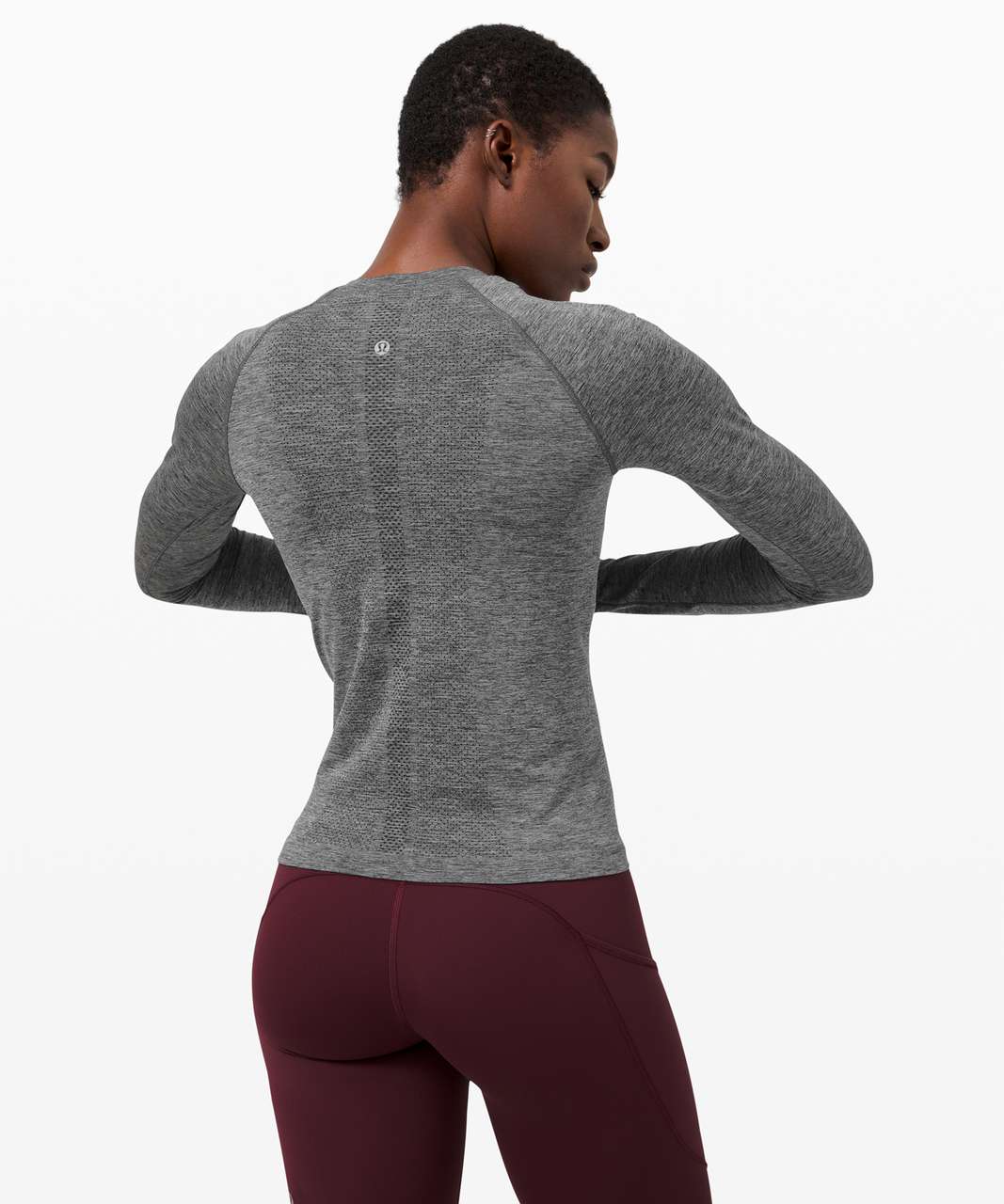 Lululemon Swiftly Tech Long Sleeve 2.0 *Race in Graphite Grey/Silver Drop - 2