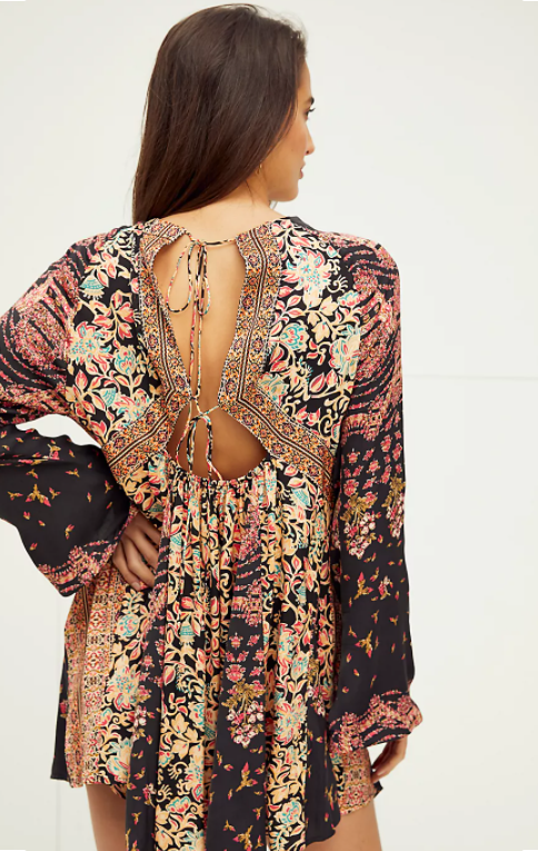 Free People Stevie Printed Tunic Dress - XS