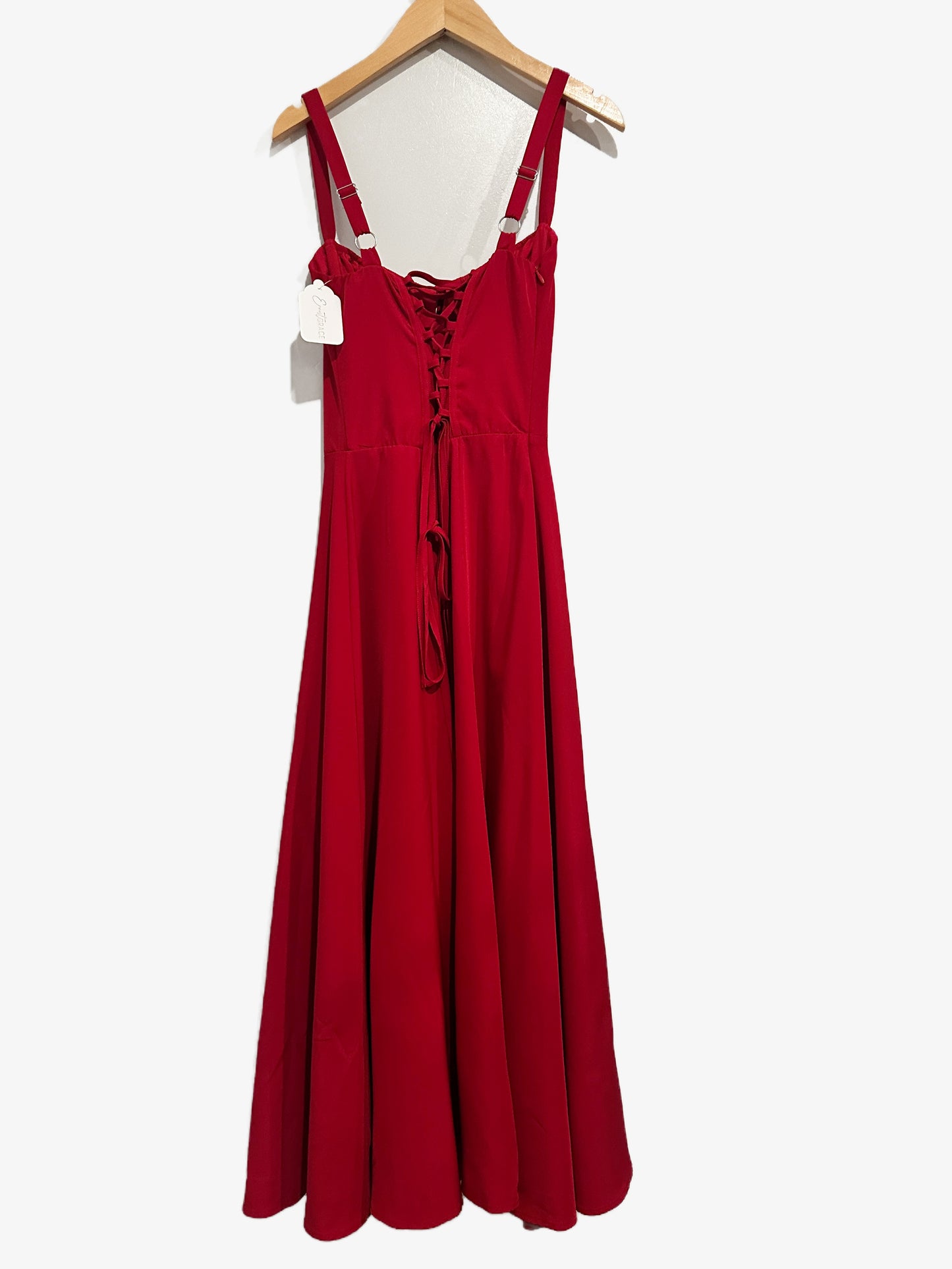 Red Corset Maxi Dress