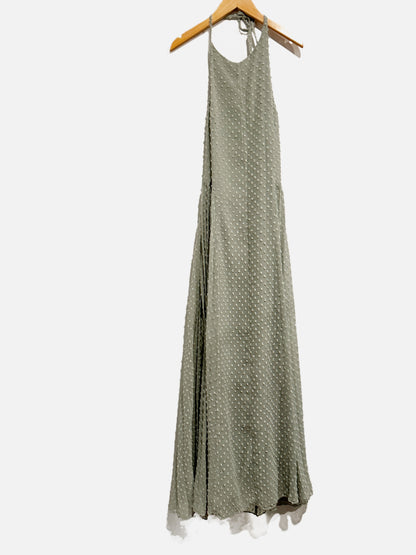 Asos NWT Green Swiss Dot Midi Dress - 8
