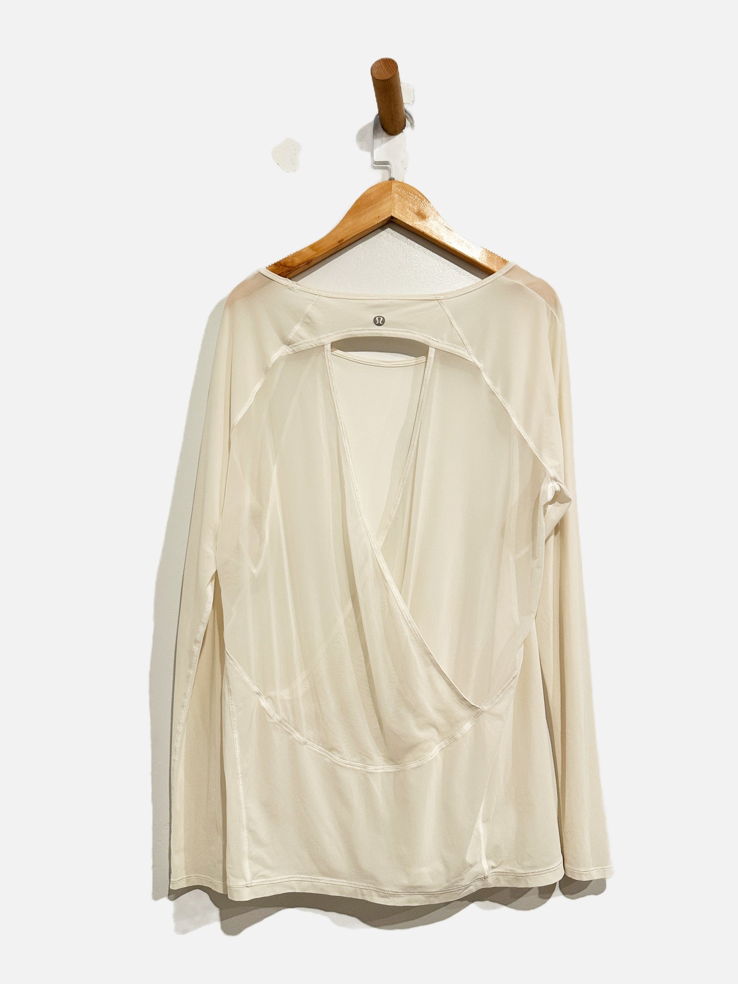 Lululemon If You're Lucky Long Sleeve Tee in White