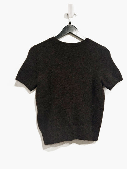 Calvin Klein Wool Blend Short Sleeve Sweater - XS
