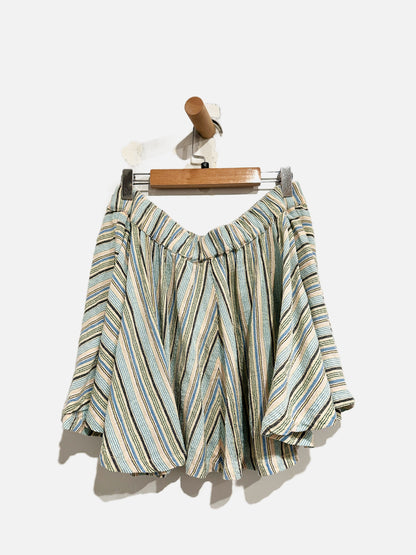 Free People Blue Summerhouse Micro Skirt - Medium