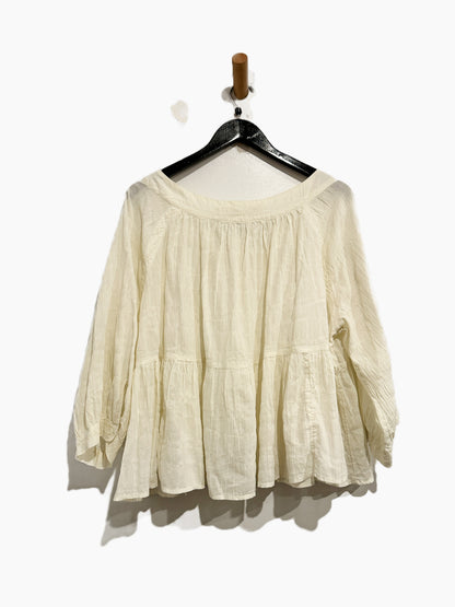 Free People Sea To Shore Blouse in Ivory - Large