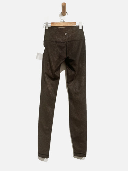 Lululemon Black and Gold Speckled Leggings - 2