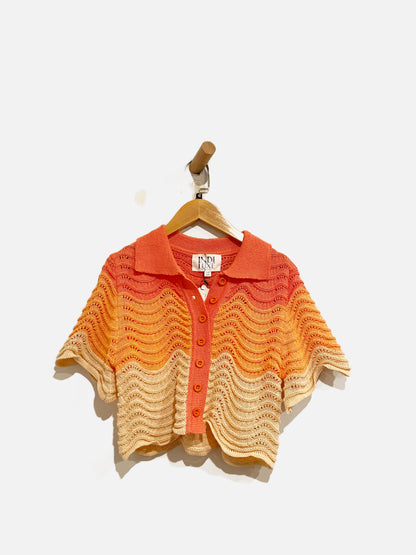 Indi Luxe Pink Ombre Crochet SS - Medium