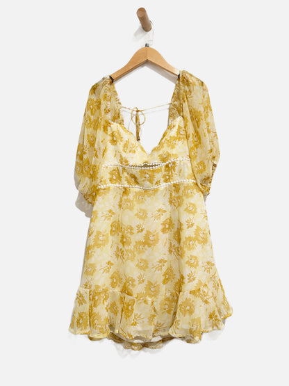 Hello Molly Drinking Games Dress in Yellow - Large