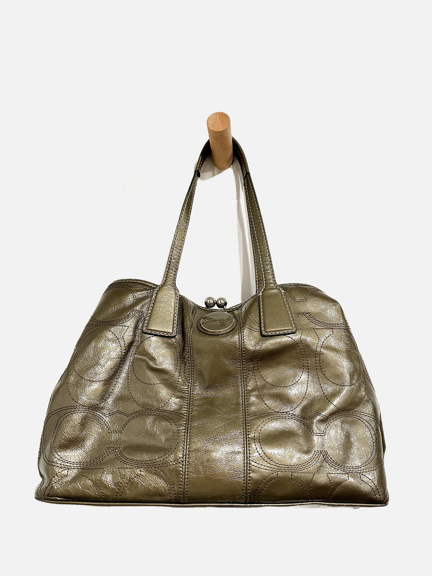 Coach Y2K Green Handbag
