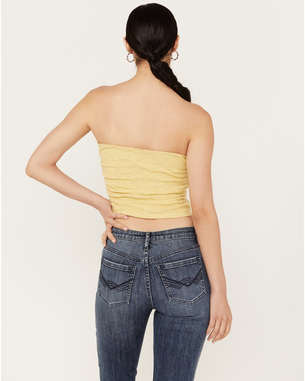 Free People Boulevard Tube Top in Palm Leaf - Small