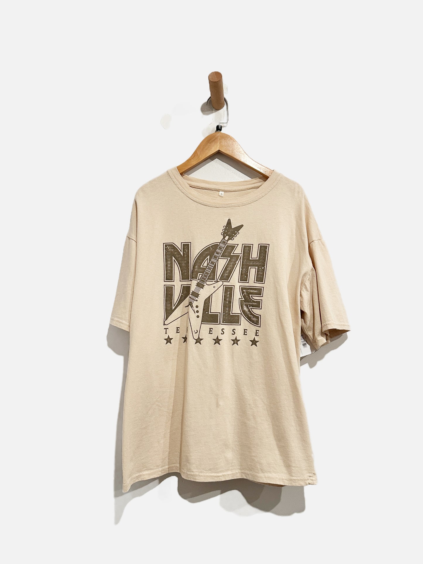 Nashville Tan Graphic Tee - Small