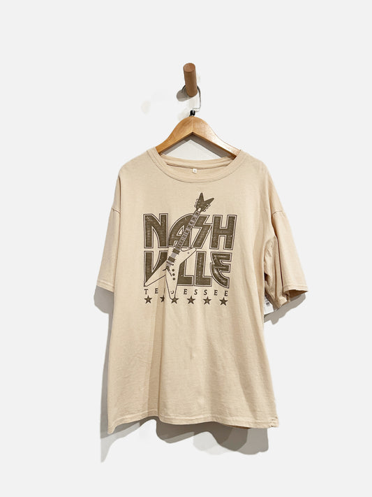 Nashville Tan Graphic Tee - Small