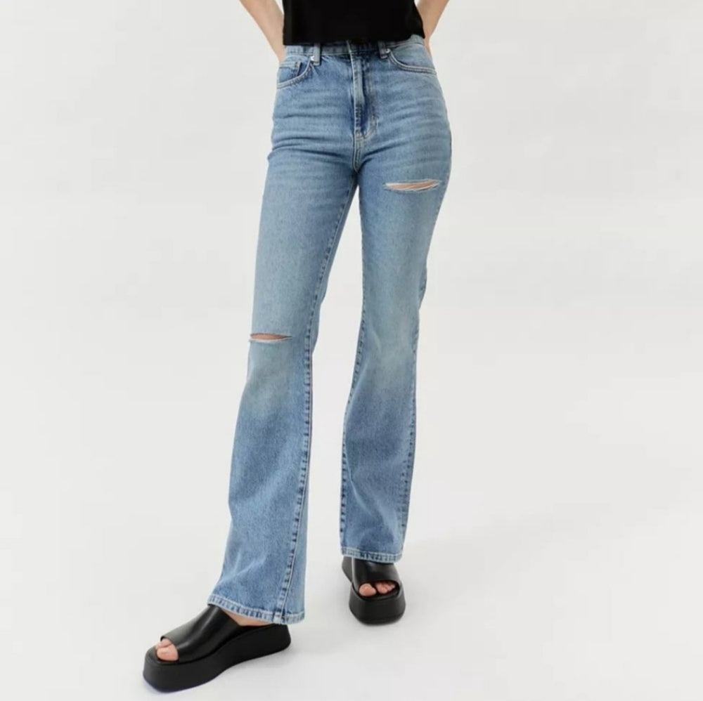 Urban Outfitters BDG High Rise Flare Distressed Jeans - 24