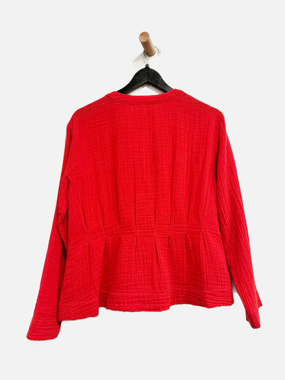 Xirena Red Fit and Flare Top - XS