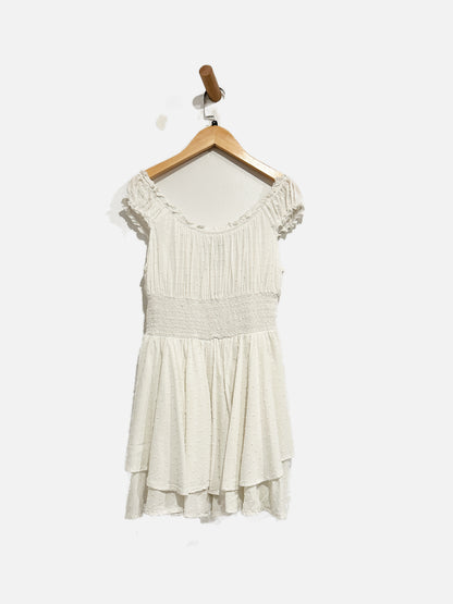 Urban Outfitters White Swiss Dot Romper - Medium